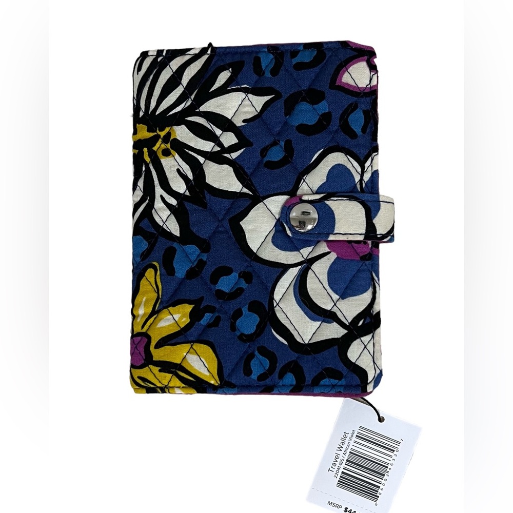 NWT Vera Bradley “African Violet” Travel Wallet/Passport Holder